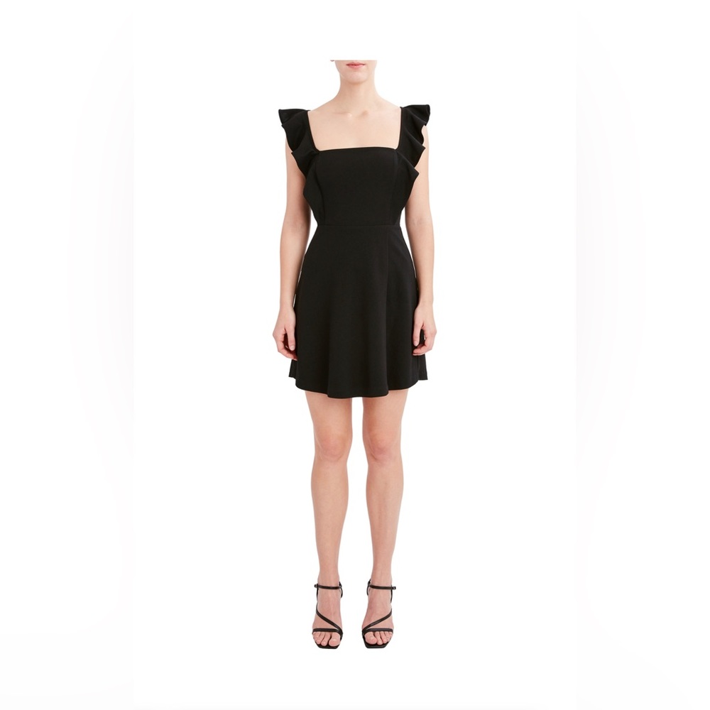 BCBG Aiza Ruffle Sleeve Dress